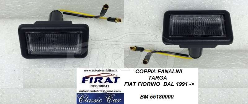 FANALINO TARGA FIAT FIORINO 91 ->